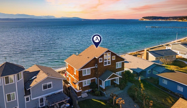 Waterfront 4BDR w/Deck, Stunning Views, Fire Pit | Cedar Street by AvantStay