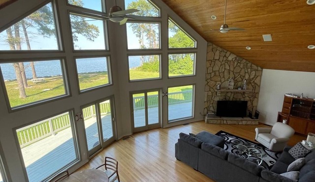 Waterfront 5BR Getaway with AC, Private Dock & Scenic Heathsville Views