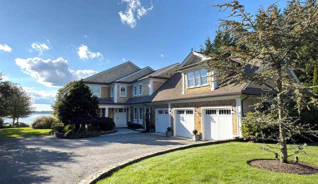 Waterfront 6 Bedroom Estate on 1.3 Acres with Private Beach. Near Blithewold