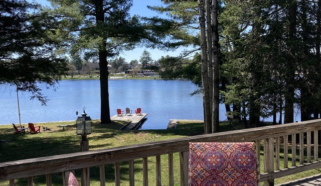 Waterfront Adirondack privacy while walking to Old Forge village