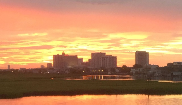 Waterfront apartment with sunrise views