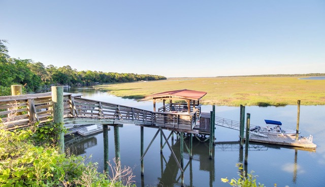 Waterfront Baisden's Bluff Home w/Dock & Views!