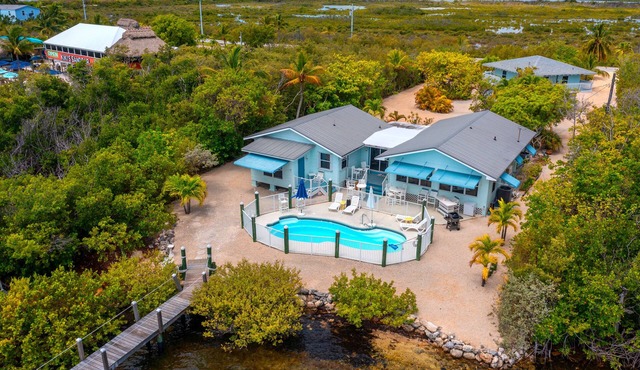 Waterfront Beach Houses with Dock & Heated Pool!