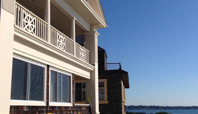 Waterfront beach house with arts and craft charm and views of Long Island Sound