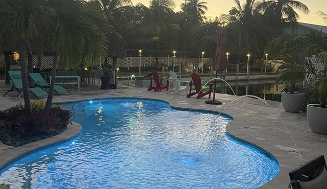 Waterfront beautifully renovated 6 Bedrooms 4 Bath , Gated Private Home