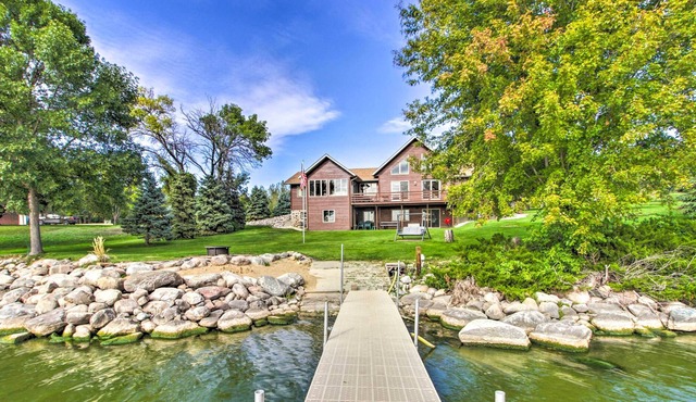 Waterfront Big Stone Lake Home w/Dock & Views