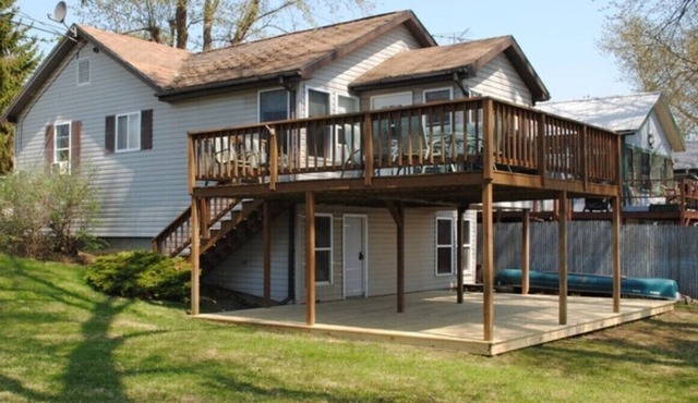 Waterfront Black Lake cottage/camp centrally located. Ice fishing access.