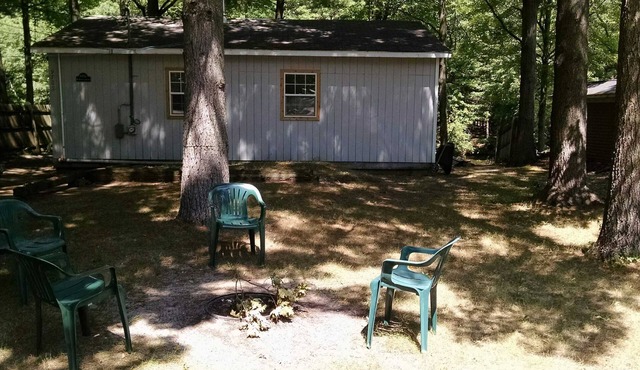 Waterfront Cabin on Silver Lake Channel. Canoe and row boat.