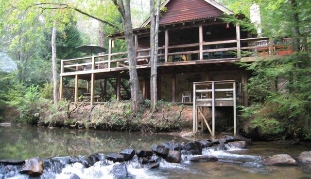 Waterfront Cabin on Trout Stream W/Hot Tub, & Internet