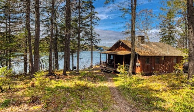 Waterfront cabin with ocean view & private dock