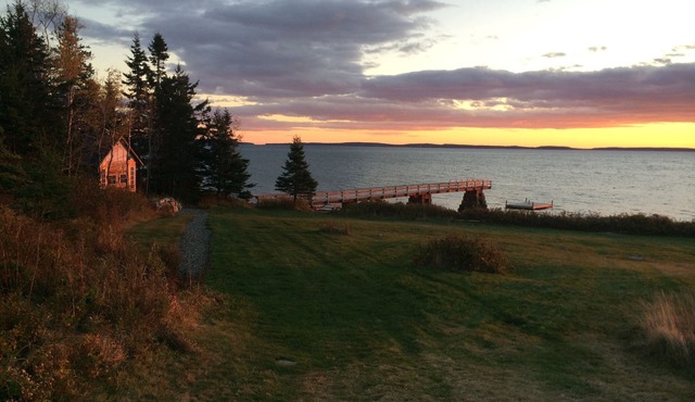 Waterfront Cabin with Private Dock and Cobblestone Beach