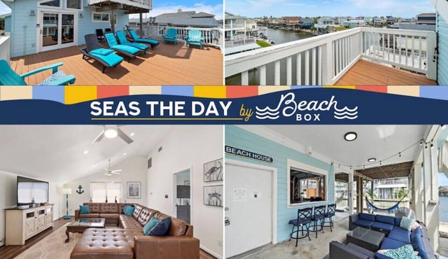 Waterfront canal with stunning views from multiple decks and boat slip