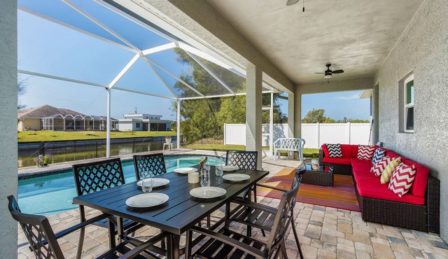 Waterfront Cape Coral Villa w/Heated Pool, 4 Bedrooms, Pet-Friendly