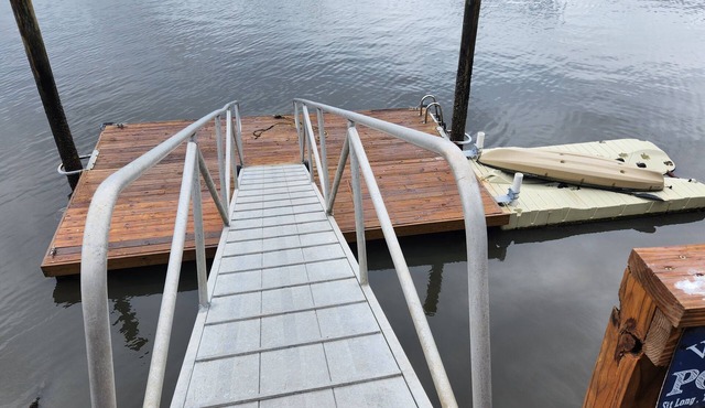 Waterfront coastal property with private dock. Beautiful sunrises and sunsets