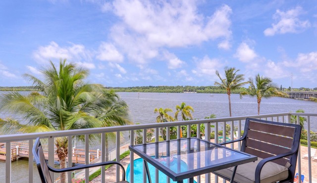 Waterfront Condo w/Pool & Hot Tub! Mins to Beach!