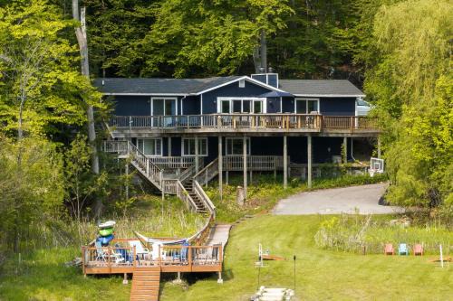 Waterfront Deck and Dock Torch Lake Home!