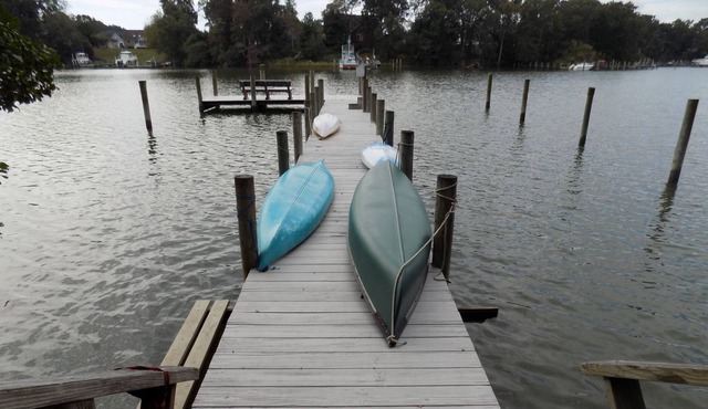 Waterfront estate - two residences, 6 beds, 4 kayaks, 1 sailboat, 6 charities