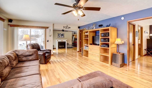 Waterfront Evart House on Chippewa Lake Channel