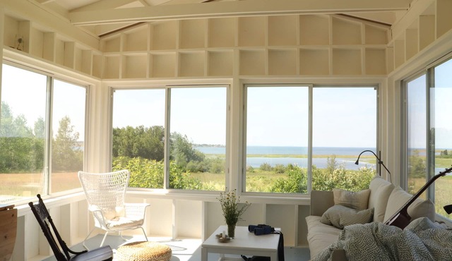 Waterfront Farmhouse with Wood Stove on 9 Acres of Land