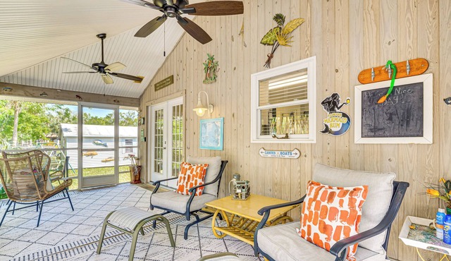 Waterfront Florida Abode w/Deck, Grill & Fire Pit