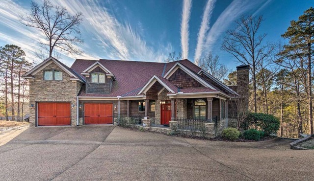 Waterfront Greers Ferry Lake House w/ View Decks & Boat Slip