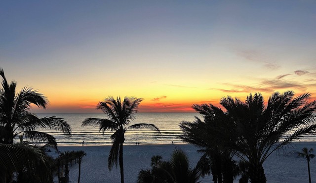 Waterfront Gulf view 3 bed/3 bath suite at Hyatt Residences on Siesta Key Beach.