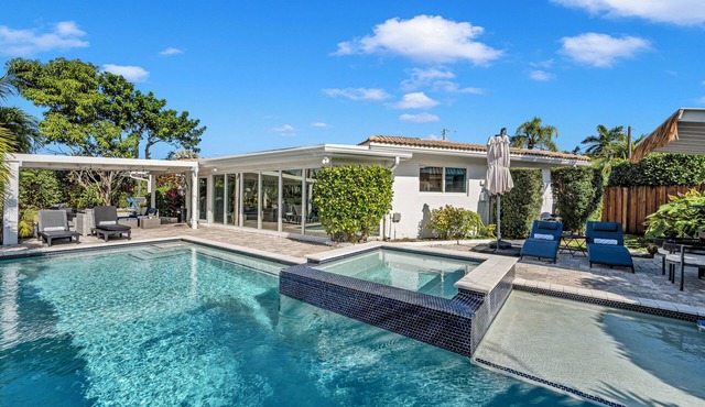 Waterfront Heated Pool Home Near Beach | Sleeps 10
