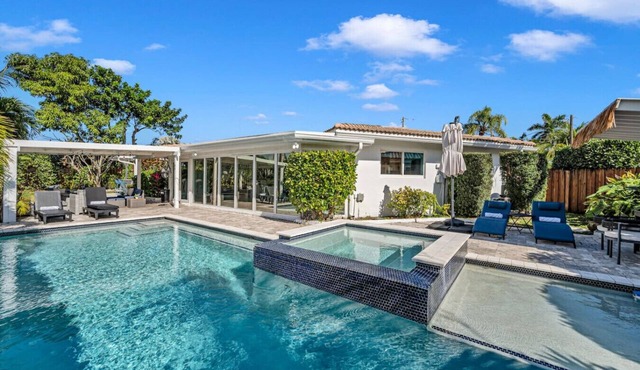 Waterfront Heated Pool Home Near Beach | Sleeps 10