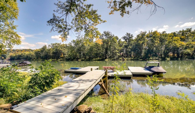 Waterfront Home: Allegheny River Access, Dock Slip