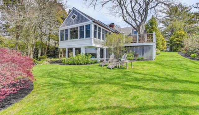 Waterfront home in Vineyard Haven. Walking distance to shops and dining.