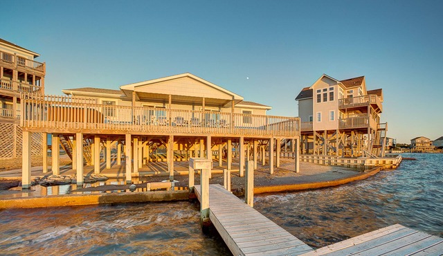 Waterfront home on the sound with private dock, hot tub, decks & amazing views