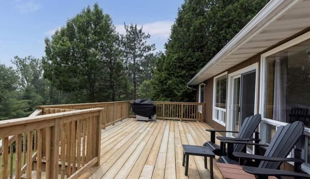 Waterfront Home on Three Mile Lake. Ideal lodging for ice fishing.
