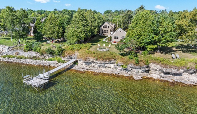 Waterfront home in Downtown Baileys Harbor- Across from the Brewery!