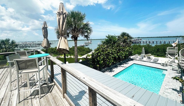 Waterfront Home w/Resort Pool, Rooftop Deck, Large Primary Suite, Great Location