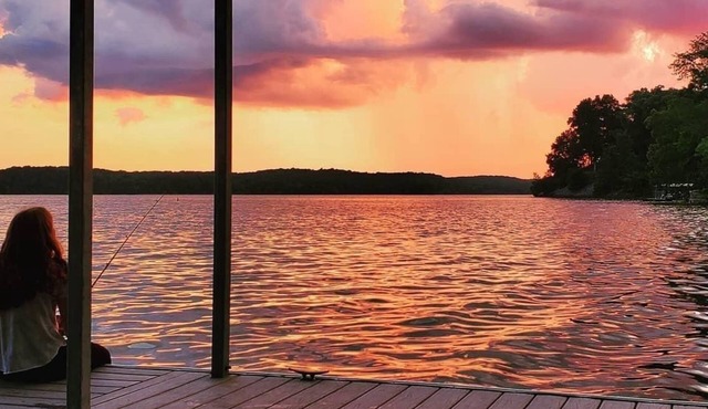 Waterfront home with dock on Lake Barkley