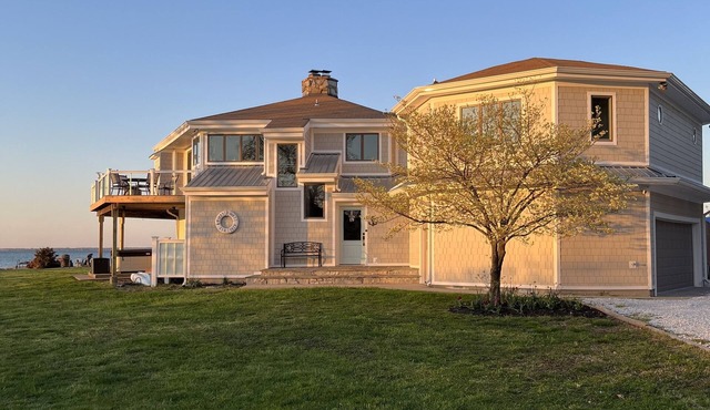 Waterfront house with panoramic views from every room.
