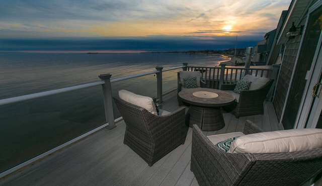 Waterfront House with picture-perfect views from all 3 levels.