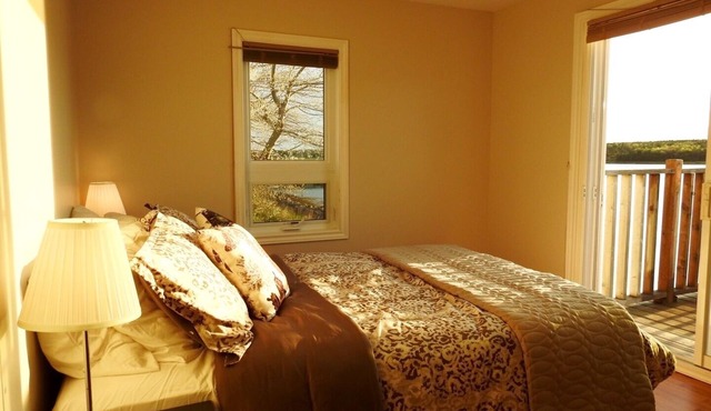 Waterfront in downtown Chéticamp