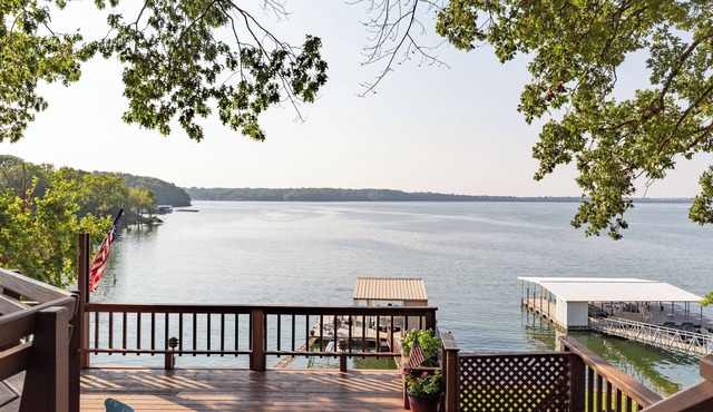 Waterfront lake house with your own private dock and amazing views.