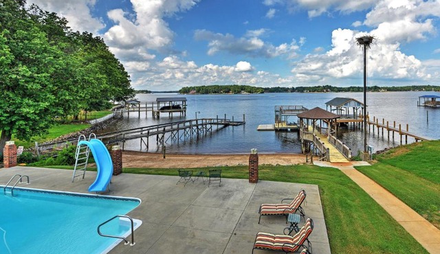 Waterfront Lake Norman Duplex with Pool and Boat Dock!