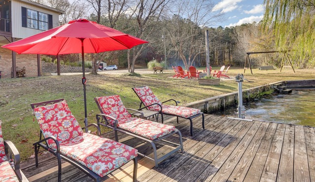 Waterfront Lay Lake Retreat w/Dock & 3 Piers!