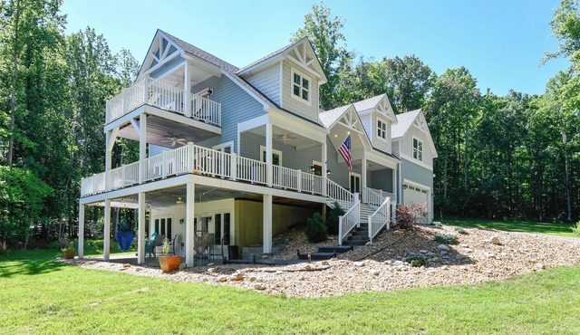 Waterfront living on the private side of Lake Anna 3+ acre estate! New Home!