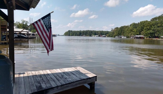 Waterfront lot on Lake Blackshear. Great location! Large dock for gatherings!