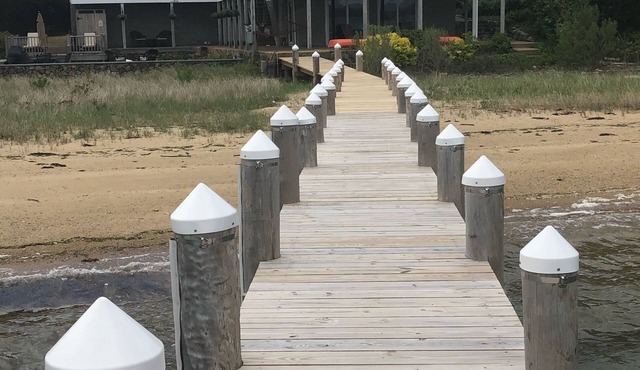 Waterfront! Luxury, 6-Bedroom Home with Private Beach & Dock