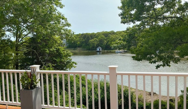 Waterfront Luxury on the Centerville River | Dock, Hot Tub, AC | Sleeps 12
