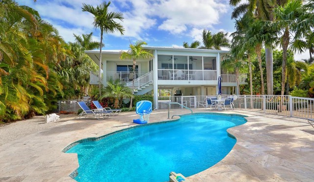 Waterfront Luxury Home with Pool and Boat Dock home