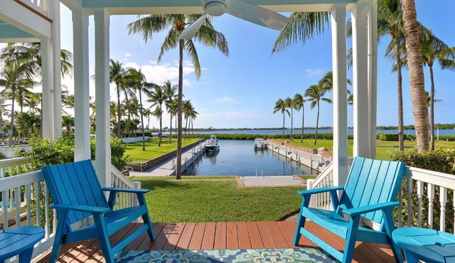 Waterfront luxury Villa 43 with spectacular sunset views and boat slip townhouse