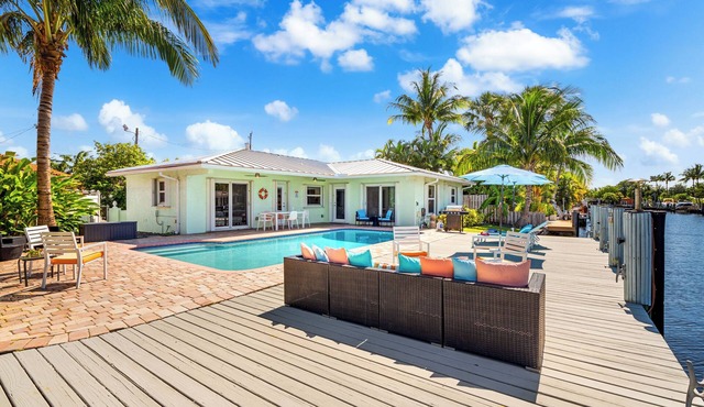 Waterfront Oasis w/Pool + Sunset Views & Dock