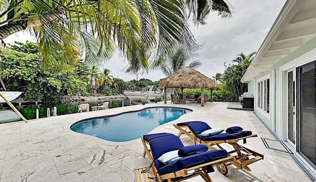 Waterfront Oasis w/Pool, Tiki Lounge, Dock & BBQ