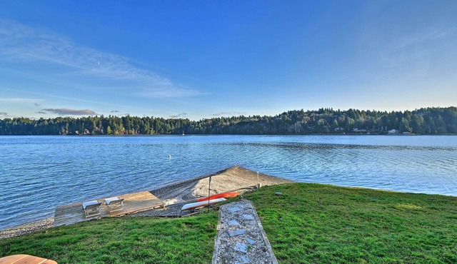 Waterfront Olympia Home w/Private Beach & Kayaks!